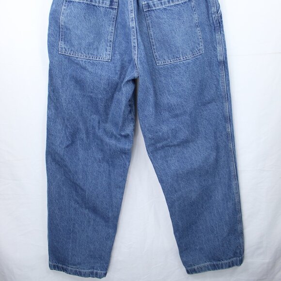 WKND Men's Blue Jean Baggy Wide Legs Jeans Size Medium Skaters Y2K SK8R Grunge - Picture 9 of 9